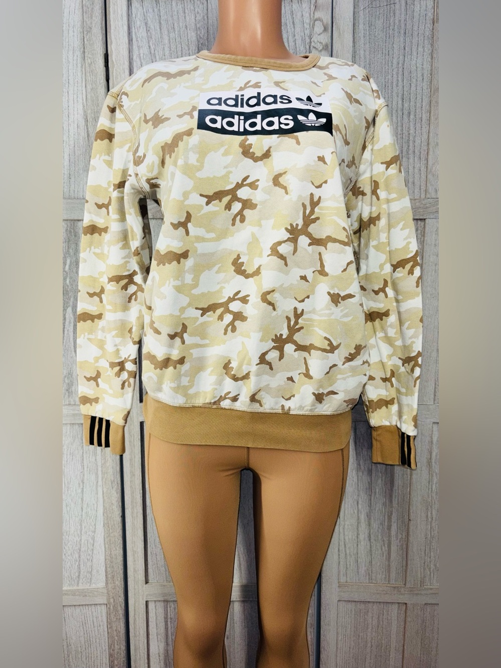 adidas Originals R.Y.V. Camouflage Crew Sweatshirt.